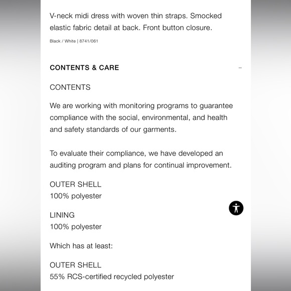 Zara button v-neck midi dress - Picture 6 of 10